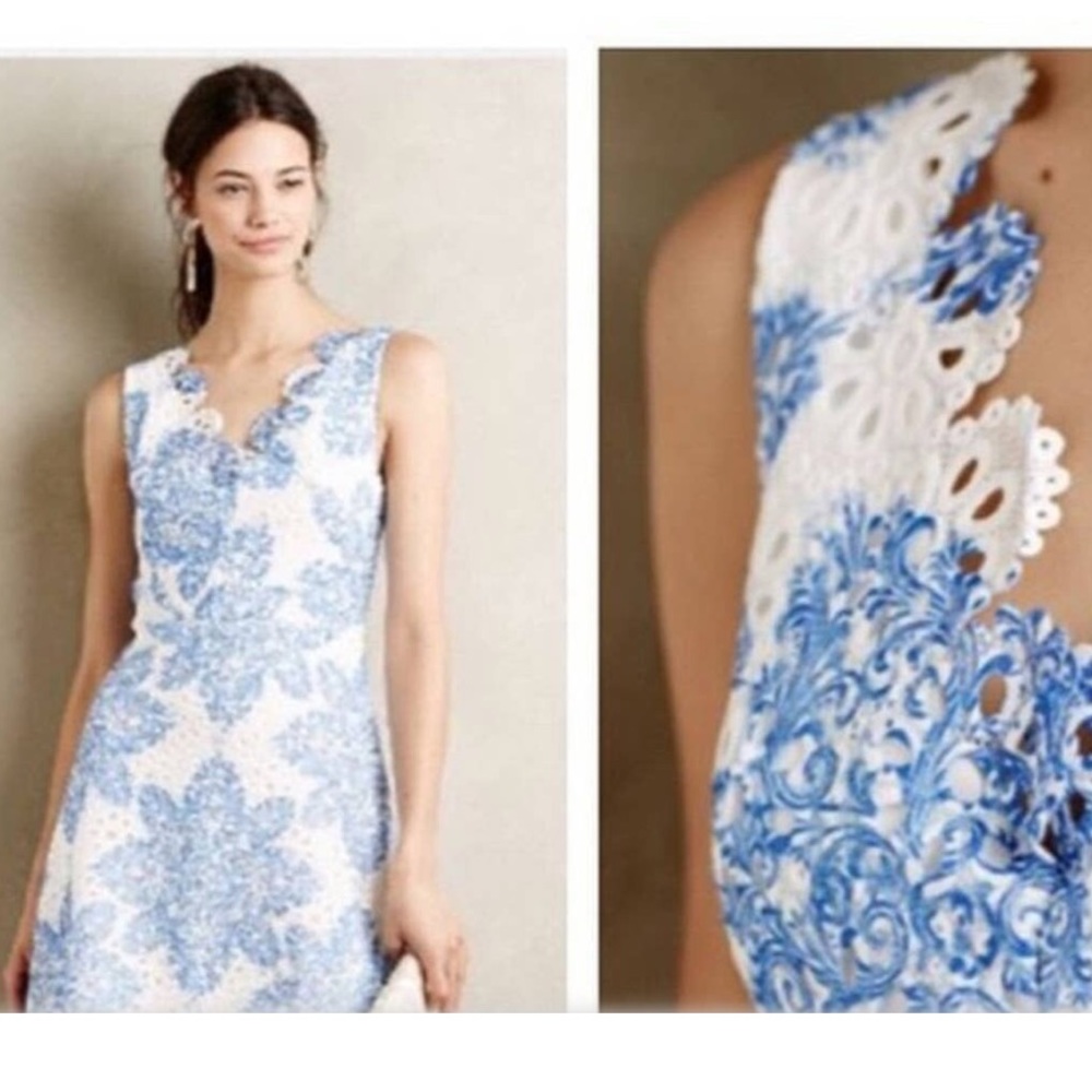 Anthropologie starflower Eva Franco Dress